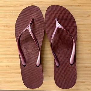 Havaianas High Wedge Flip Flop Aubergine Missing Stones Women's 11/12 EU 41-42